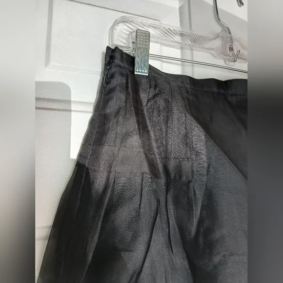 Carole Little 100% silk skirt Black & Gold beads with embroidery Size 6 EUC - Picture 7 of 9